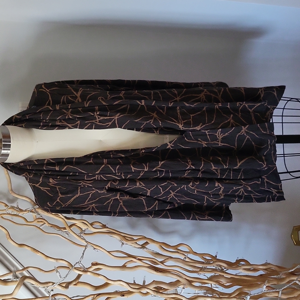CHALET ET CECI Crinkle Burnout Cardigan